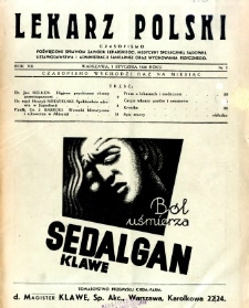 Lekarz Polski 1936 R.12 nr 1