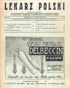 Lekarz Polski 1936 R.12 nr 9