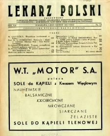 Lekarz Polski 1937 R.13 nr 7-8