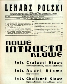 Lekarz Polski 1937 R.13 nr 11