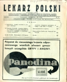 Lekarz Polski 1938 R.14 nr 10