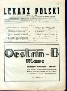 Lekarz Polski 1938 R.14 nr 11