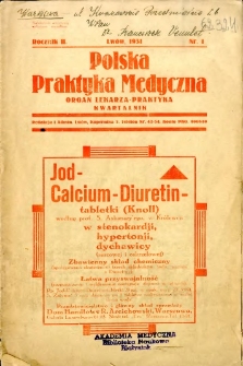 Polska Praktyka Medyczna 1931 R.2 nr 1
