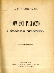 Powieści poetyczne i drobne wiersze