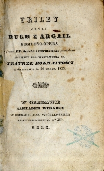 Trilby czyli Duch z Argail