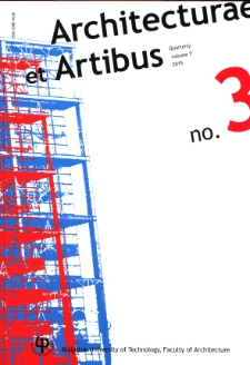 Architecturae et Artibus. Vol. 7, no. 3