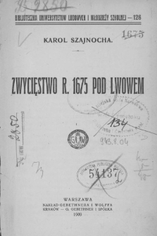 Zwycięstwo roku 1675 pod Lwowem