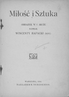 Miłość i sztuka : obrazek w 1 akcie