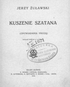 Kuszenie szatana : opowiadania prozą