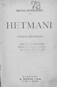 Hetmani : powieść historyczna