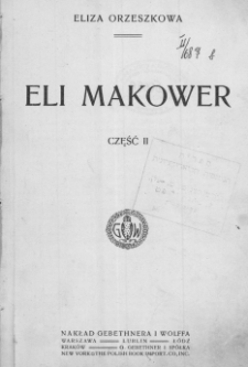Eli Makower. Cz. 2