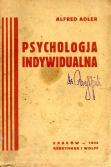 Psychologia indywidualna w wychowaniu