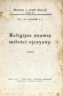 Religijne znamię miłości ojczyzny
