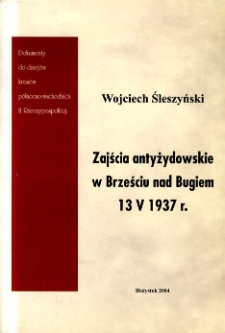 Zajścia antyżydowskie w Brześciu nad Bugiem 13 maja 1937 roku