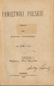 Pamiętniki polskie. T. 1