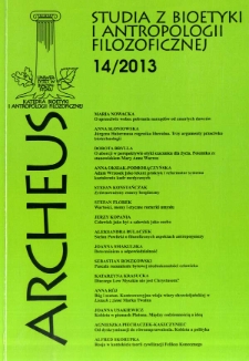 Archeus : studia z bioetyki i antropologii filozoficznej. T. 14