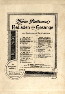Martin Plüddemann's Balladen und Gesänge :für eine Singstimme mit Klavierbegleitung.Bd. 6,Fontane-Band.