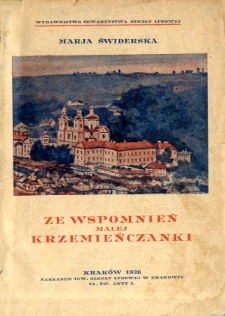 Ze wspomnień małej Krzemieńczanki