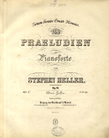 24 Preluden : für Pianoforte : Op. 81. Heft 3.