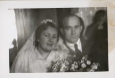 Ślub Anny i Mieczysława Kalinowskich, 1950 r.
