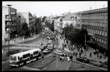 Pochód ul. Lipową, Białystok, lata 80. XX w.