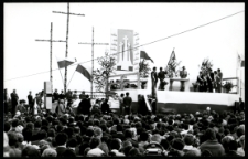 Msza św. przy kościele pw. Św. Kazimierza Królewicza, ul. Św. Kazimierza, Białystok, 1981 r.