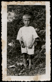 Jerzy Koszewski w Lesie Zwierzynieckim, Białystok, 1938 r.