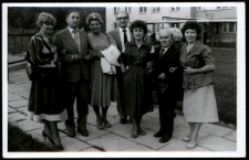 Uczestnicy III Zjazdu Profesorów i Absolwentów Zespolu Szkół Handlowych i Ekonomicznych, Białystok, 05.10.1985 r.