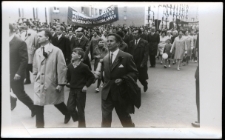 Pochód z okazji obchodów Święta 1. Maja, 1968 r.