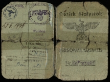 "Personalausweiss" Heleny Ostaszewskiej, Białystok, 1942 r.