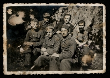 Polscy jeńcy wojenni w obozie karnym Stalag XVIII C, Markt Pongau, Niemcy, 1942 r.