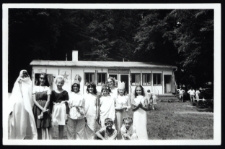 Obóz z dziećmi uczestniczącymi w kursie esperanto w Wasilkowie, Lančov, Czechosłowacja, 6 sierpień 1986 r.