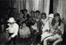 Bal przebierańców na wczasach dla esperantystów, Międzygórze, 1988 r.