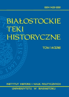 Białostockie Teki Historyczne. T. 14