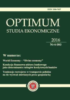 Optimum : studia ekonomiczne nr 6 (84)