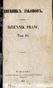 Dziennik praw. T. 66, nr 216-218