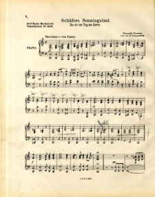 Schäfers Sonntagslied : Das ist der Tag des Herrn : [für Clavier].