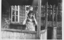 Na werandzie, ul. Staszica 7, Białystok, 1970 r.