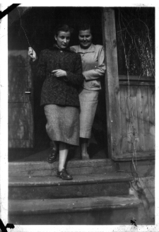 Na werandzie, ul. Poprzeczna 2, Białystok, 1953 r.