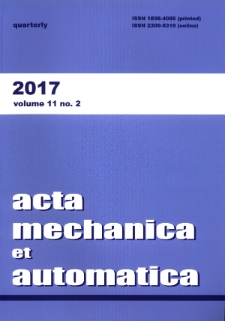 Acta Mechanica et Automatica. Vol. 11, no 2