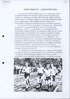 Biografia Janusza Mozolewskiego, dotycząca początków jego sportowej kariery lekkoatletycznej
