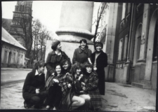 Uczennice Technikum Ekonomicznego, ul. Warszawska 63, Białystok, lata 70. XX w.