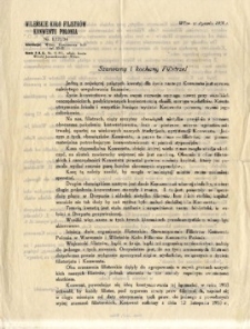 Szanowny i kochany Filistrze!