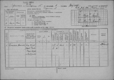Karta kwaterunkowa domu przy ul. Poprzecznej 15, Białystok, 19.01.1954