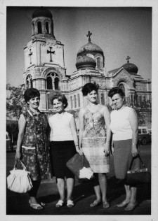 Wycieczka zakładowa pracowników Fabryki Przyrządów i Uchwytów w Białymstoku, lata 70. XX w.