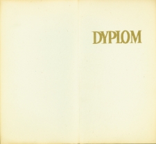 Dyplom uznania przyznany Zbigniewowi Gołąbiewskiemu przez Wydział Kultury Fizycznej, Sportu i Turystyki Urzędu Wojewódzkiego w Białymstoku, 28 maja 1986 r.