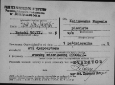 Dokument potwierdzający przyznanie Eugenii Kalinowskiej podwyżki, Białystok, 1 października 1965 r.