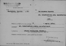 Dokument potwierdzający awans na stanowisko młodszego konstruktora pomocy warsztatowych, Białystok, 1 marca 1961 r.