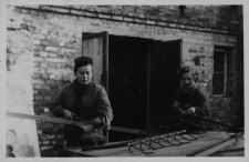 Uczennice Technikum Mechanicznego, ul. Dąbrowskiego 10, Białystok, 1955 r.