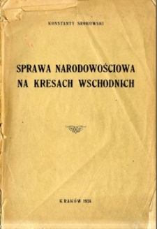 Sprawa narodowościowa na kresach wschodnich